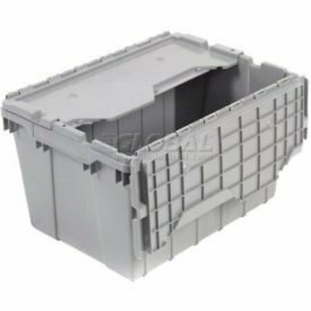 AKRO-MILS Akro-Mils Attached Lid Container 39120GREY - 21-1/2"L x 15"W x 12-1/2"H 39120GREY